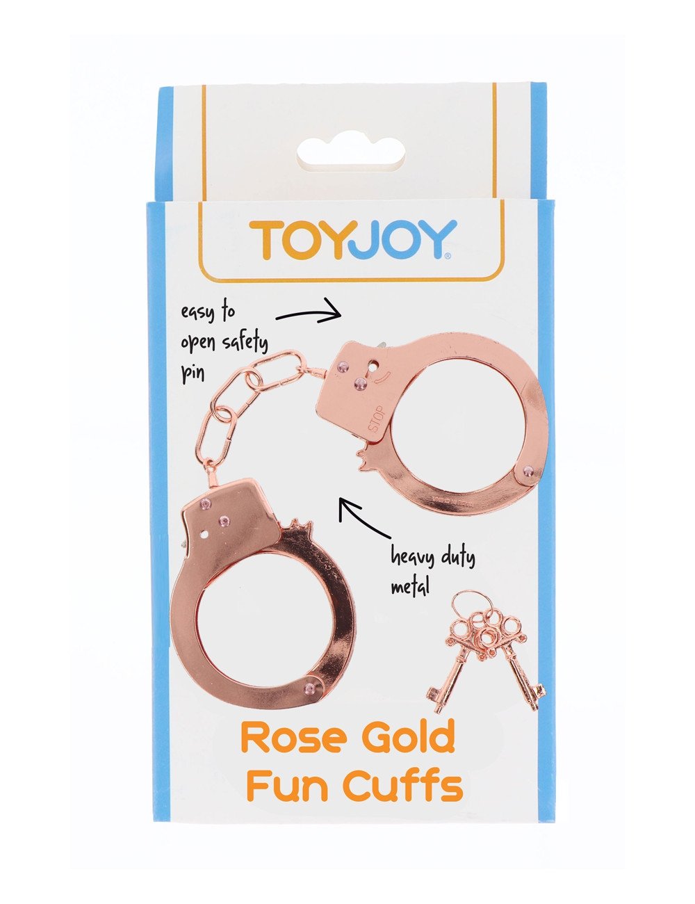 Menottes métal rose gold - Toy Joy
