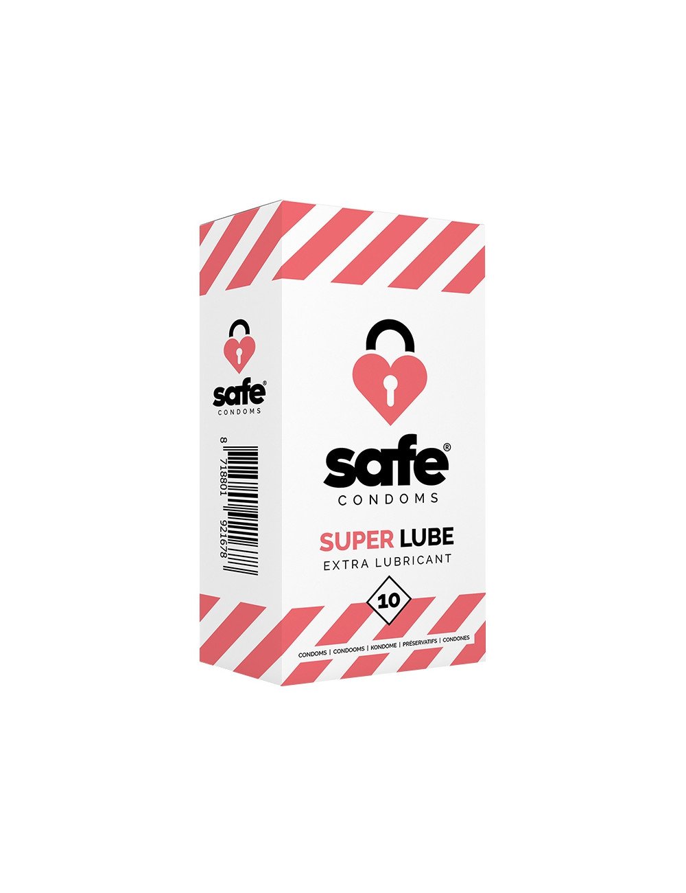 10 préservatifs Safe Super Lube