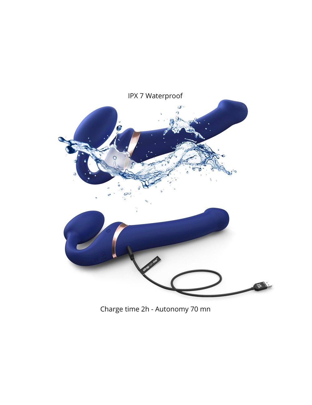 Strap-on-me Multi Orgasm bleu nuit M