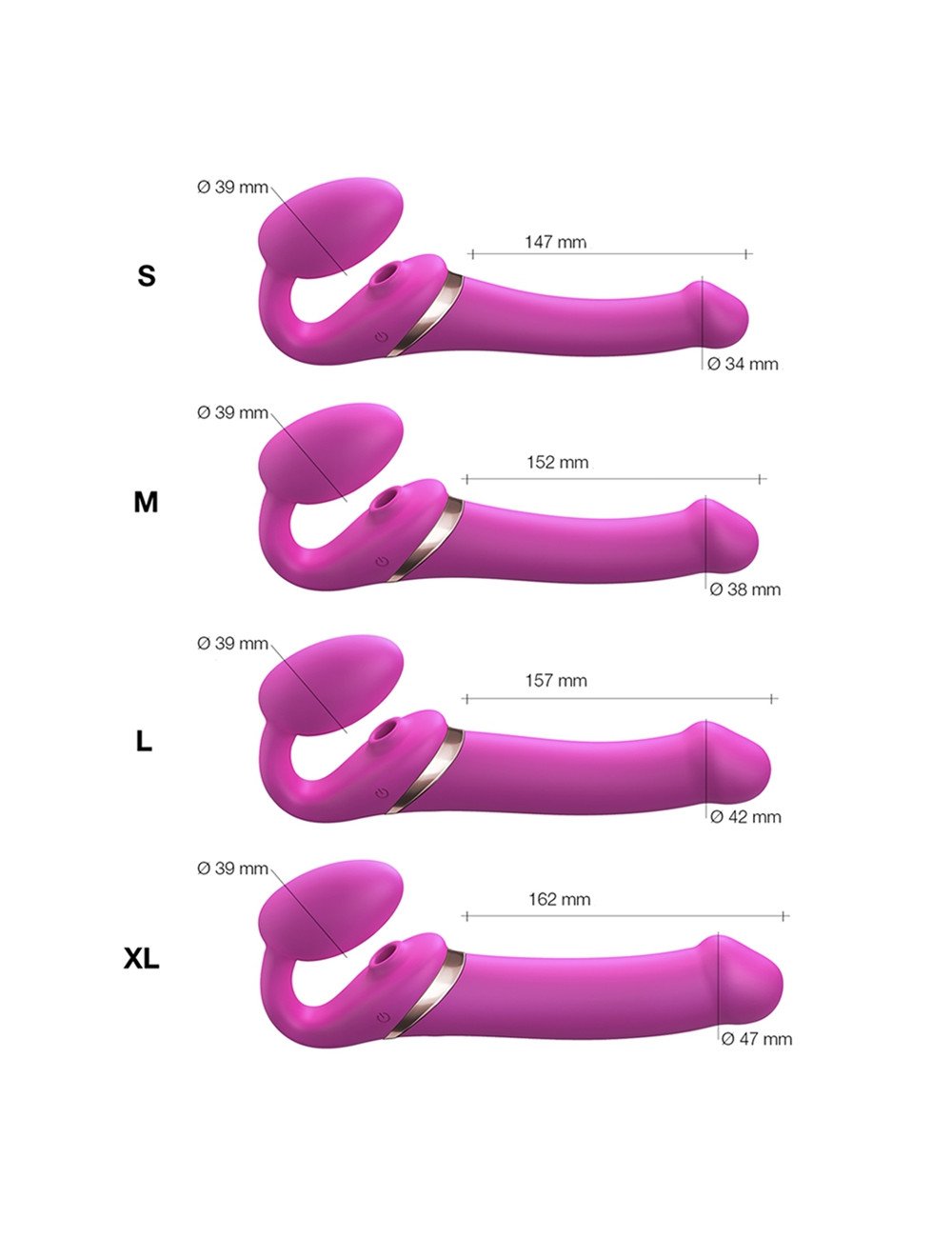 Strap-on-me Multi Orgasm Fuchsia S