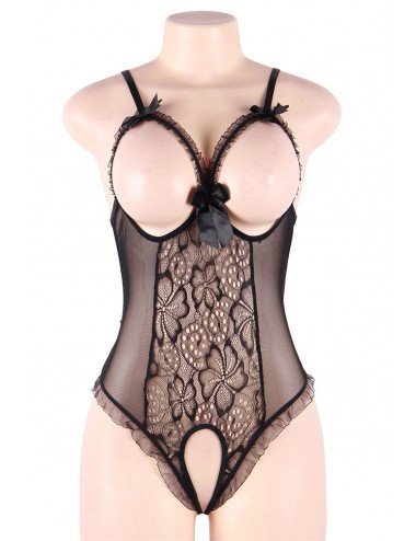 Body noir ouvert - Paris Hollywood