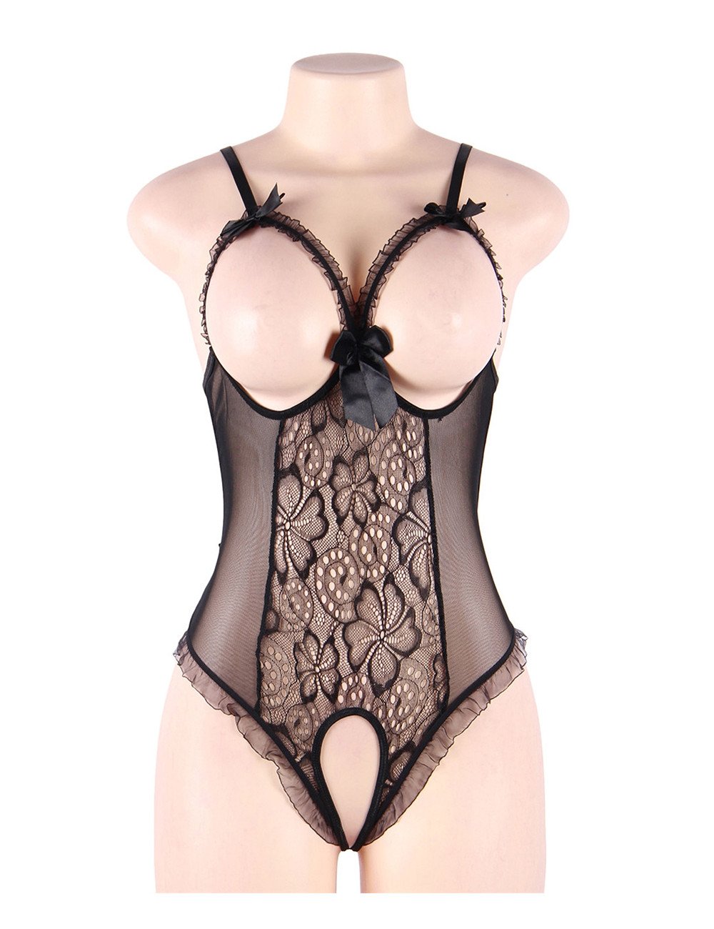 Body noir ouvert - Paris Hollywood
