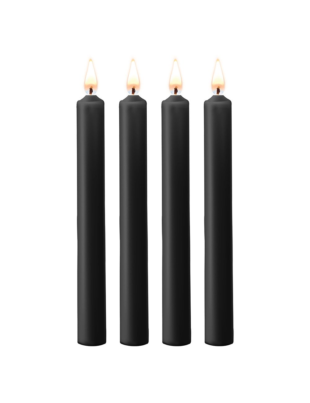 4 bougies SM noires Large - Ouch! 4 bougies SM noires Large - Ouch!