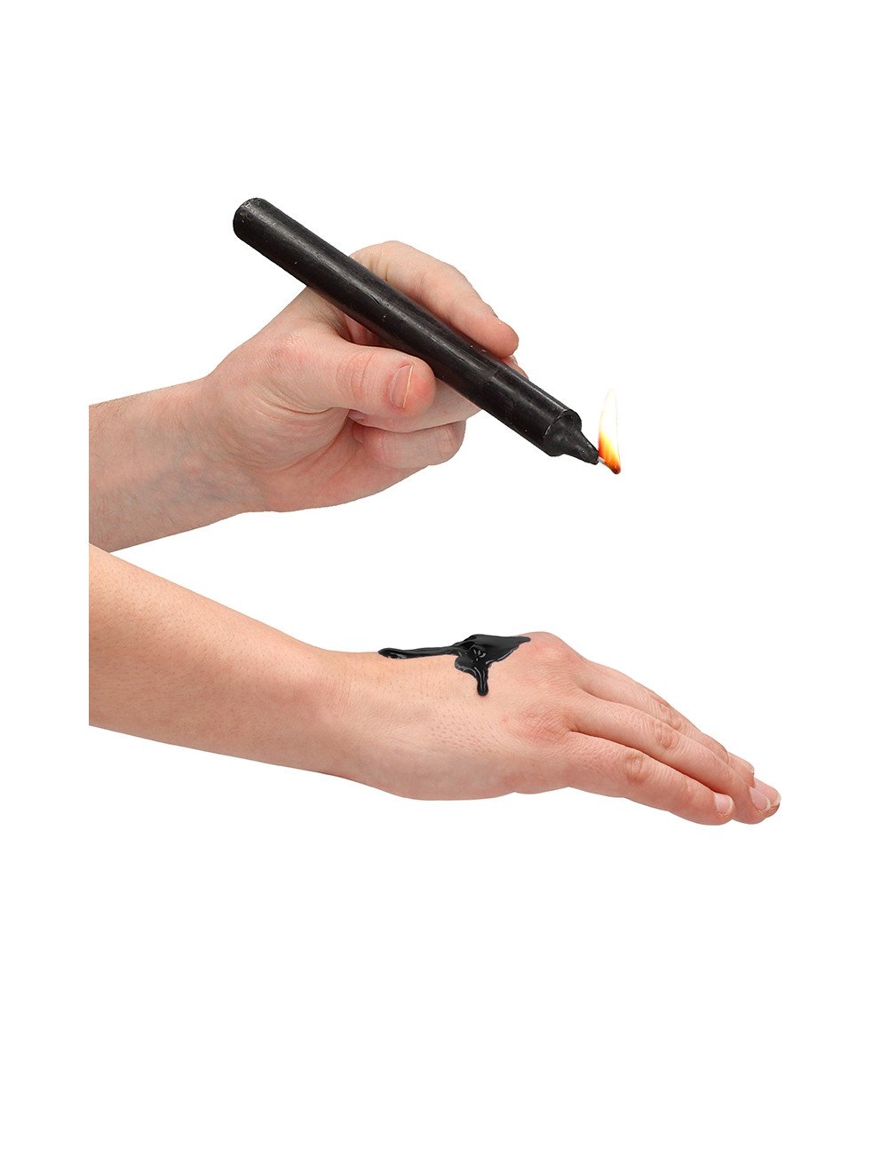 4 bougies SM noires Large - Ouch!