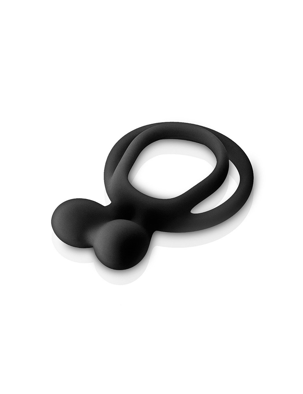Double Cockring noir Glamy