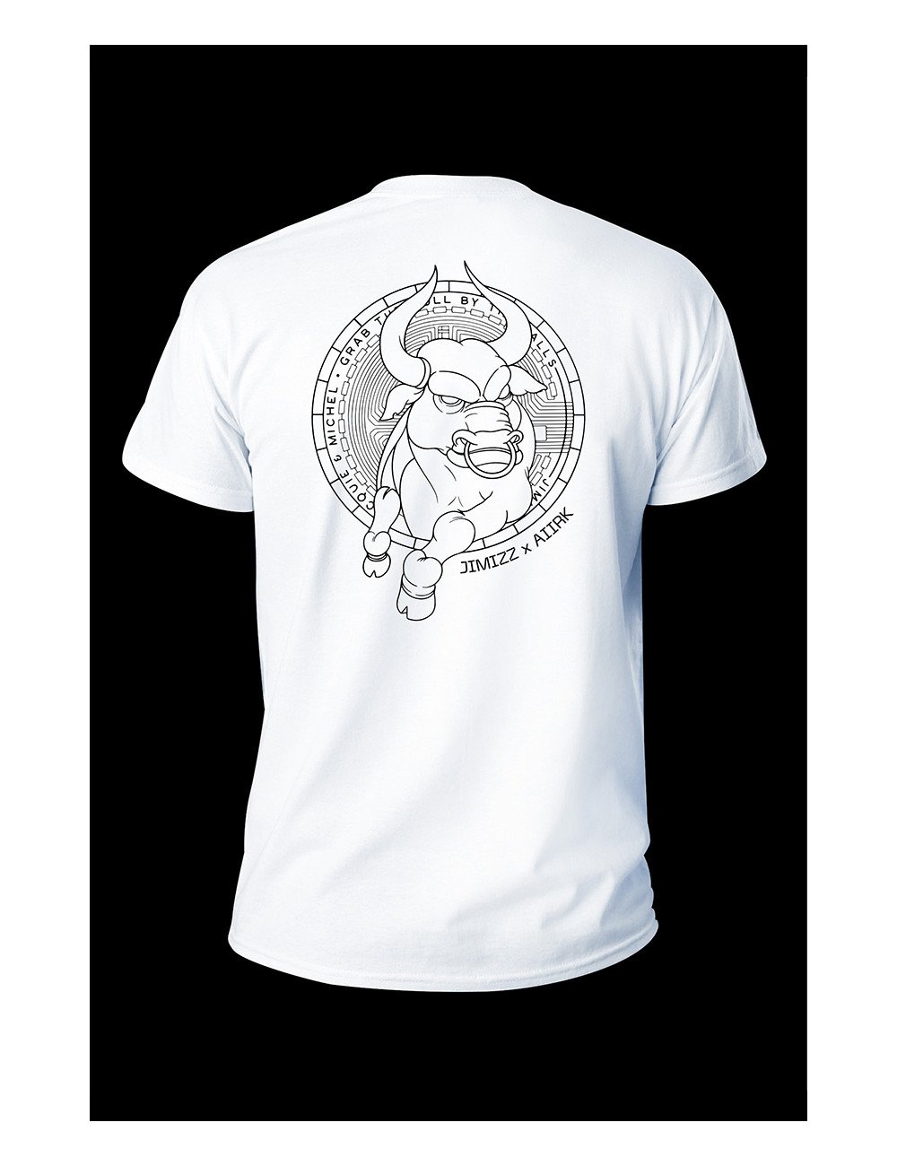 T-shirt collector blanc Jimizz
